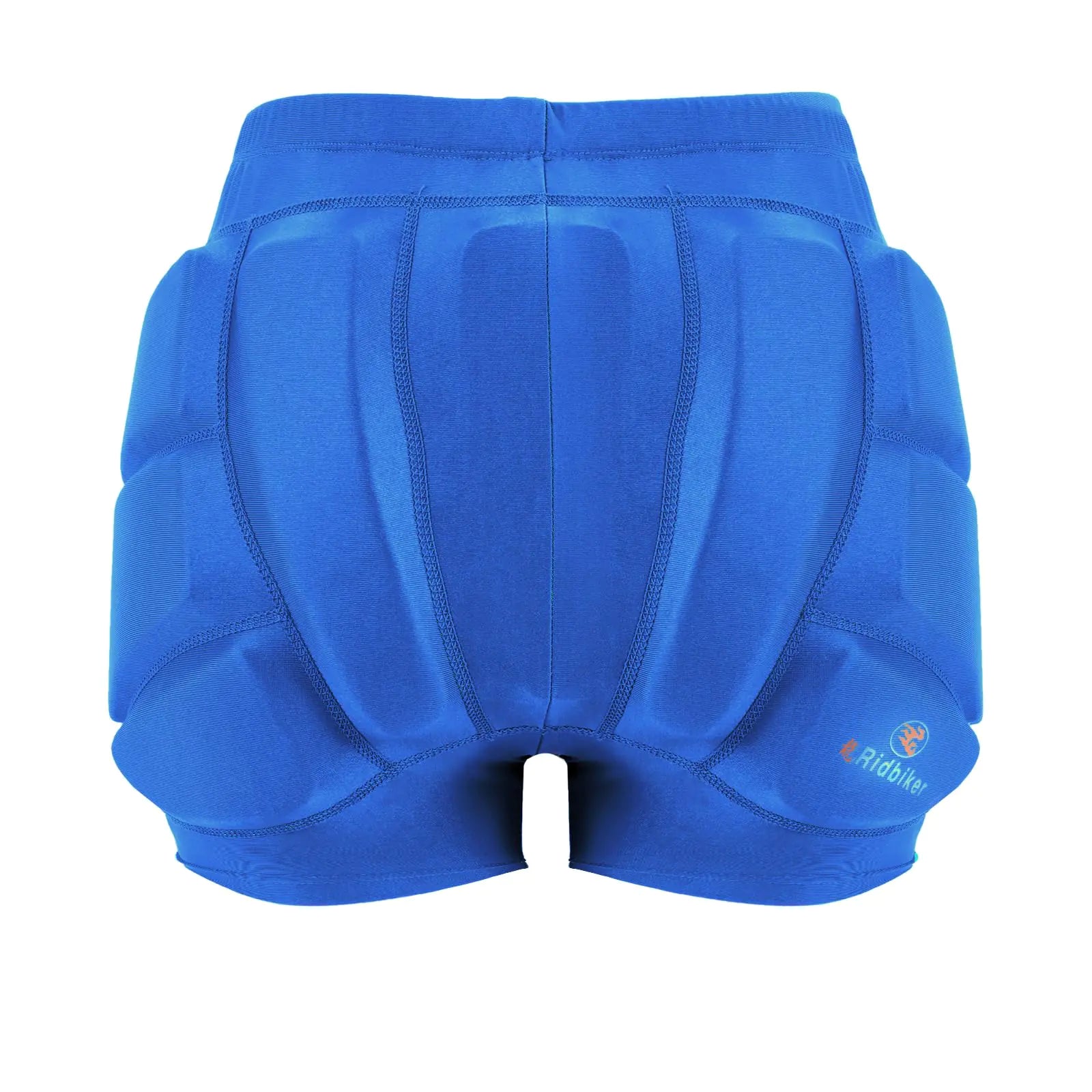 Kids Hip Butt Protection Pads Shorts Youth Child 3D Tailbone Protective Padded Short Pants for Skiing Skating Snowboard (Blue Small)