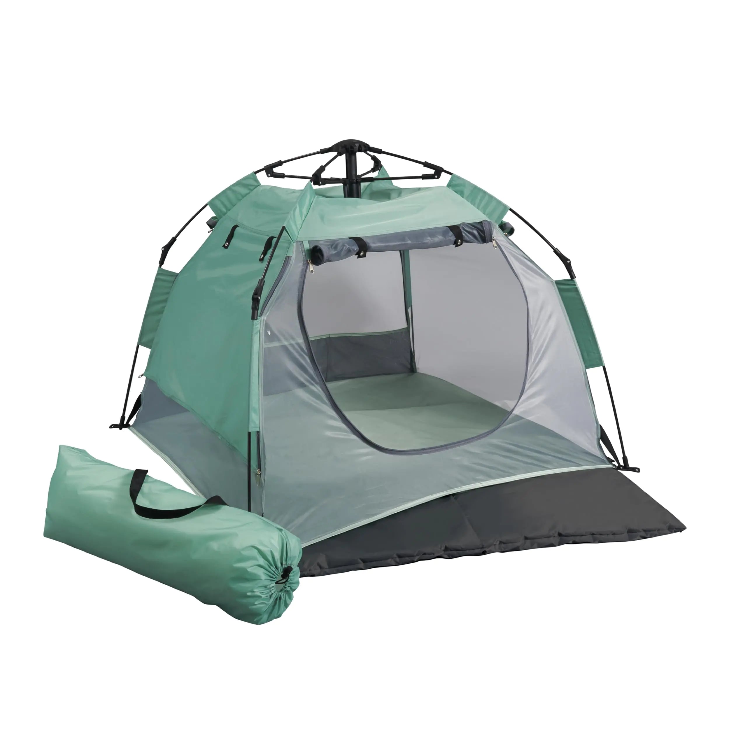 KidCo - Peapod Camp Lightweight Portable Baby Toddler Travel Tent Play Tent Ages 6 Months - 6 Years (Seafoam)