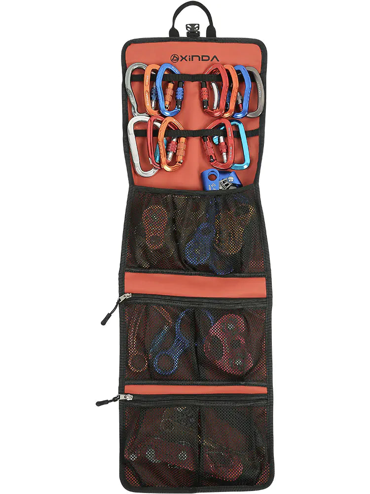 Climbing Gear Storage Bag with Quick Lock and Straps