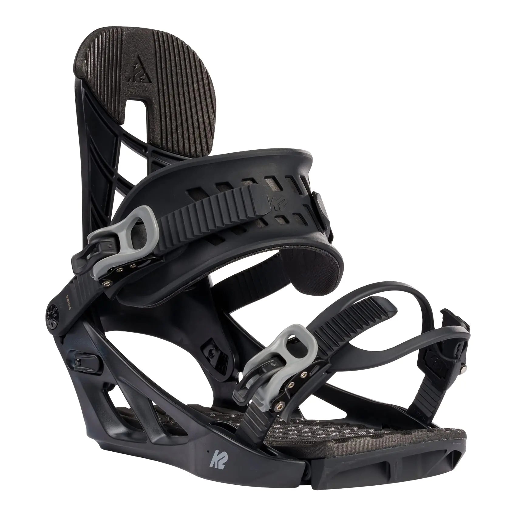 K2 Sonic Mens Snowboard Bindings Black L