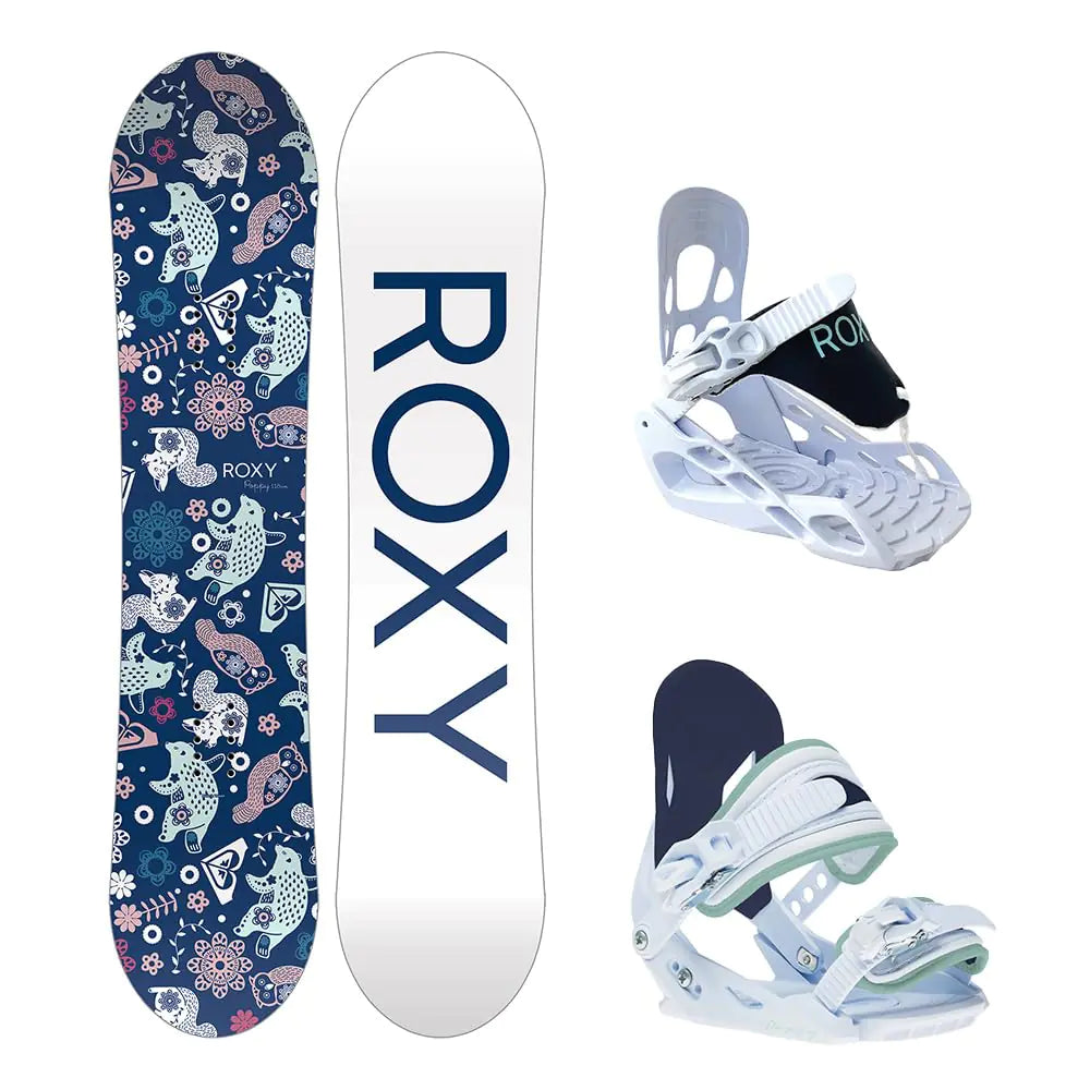 Roxy Poppy Girls Snowboard Package 90cm Small Bindings