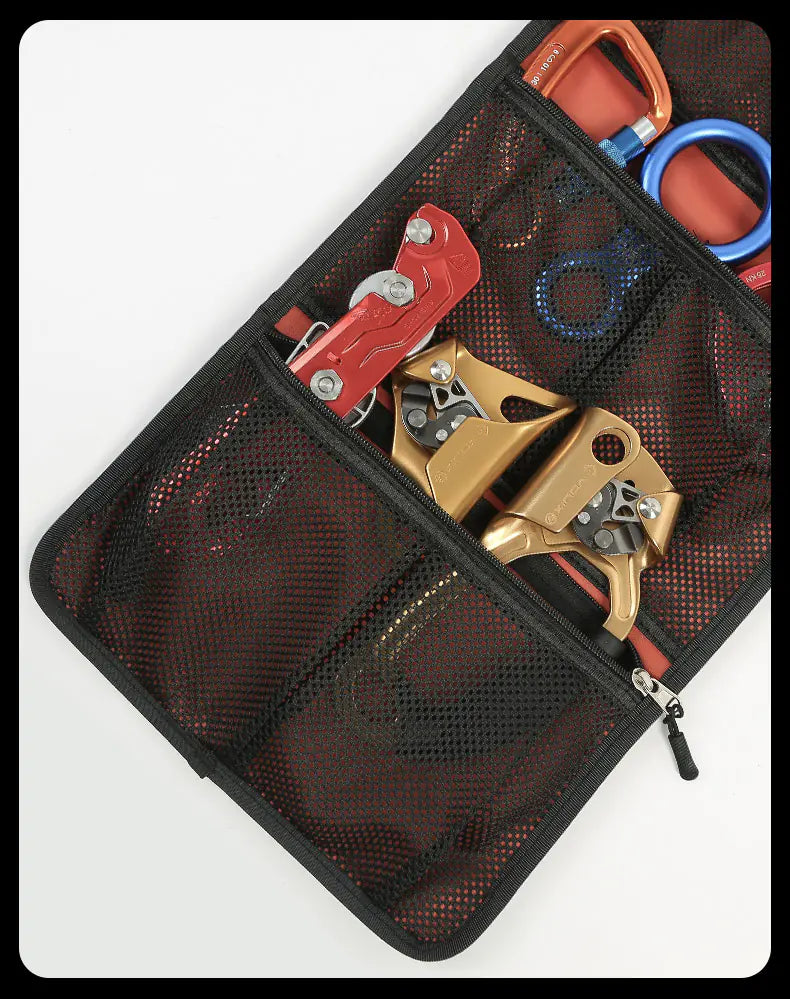 Climbing Gear Storage Bag with Quick Lock and Straps